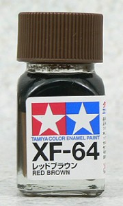 TAMIYA 琺瑯系油性漆 10ml 紅棕色 XF-64